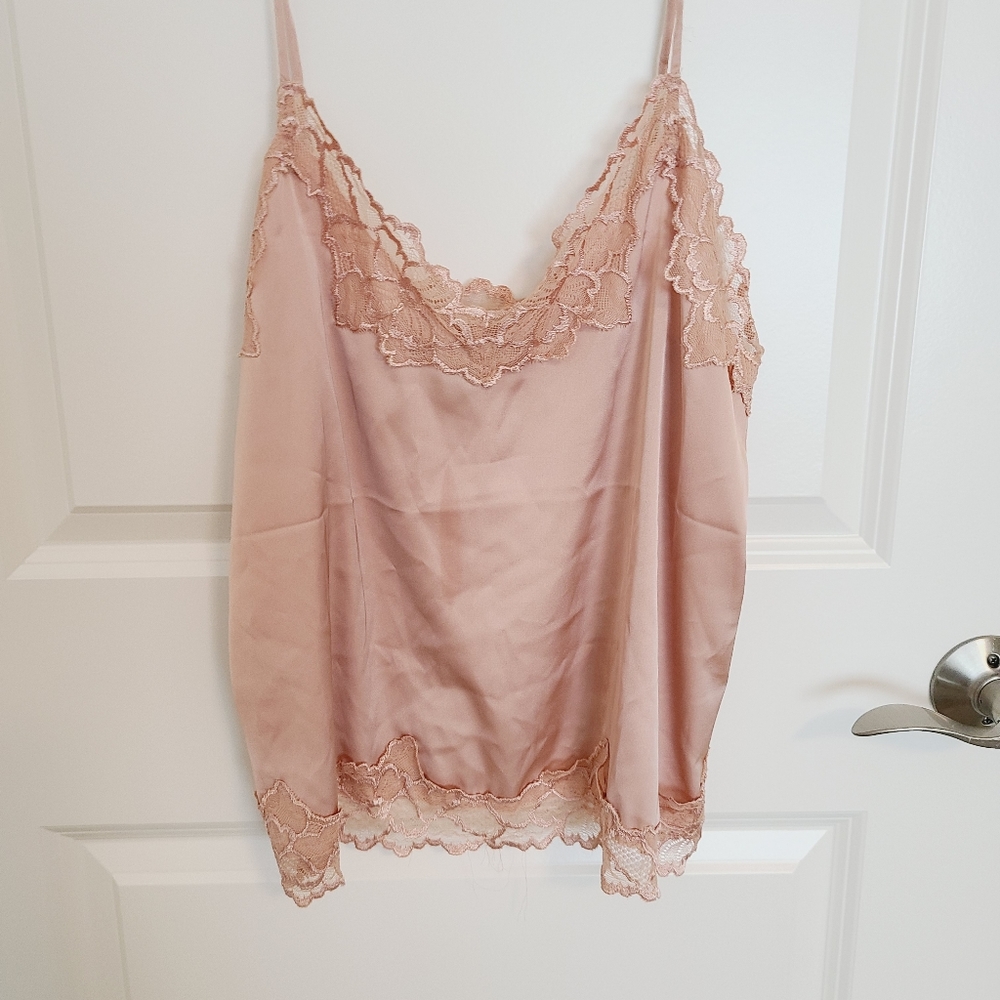 champagne coloured slip top